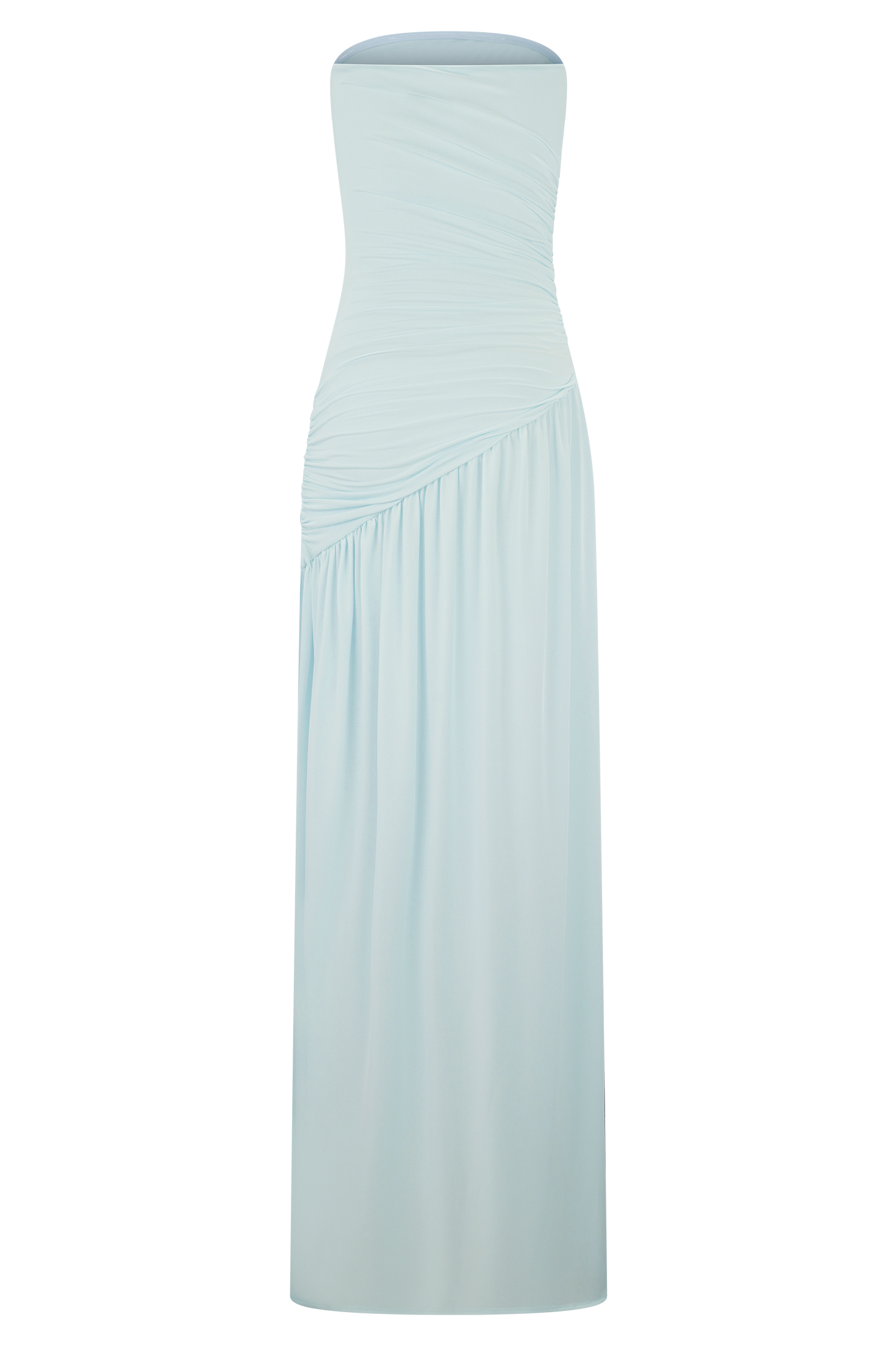 Bex Burgundy Slinky Maxi Dress Pale Blue 7