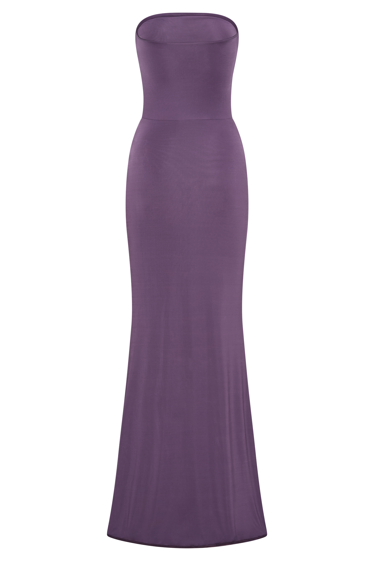 Madison Slinky Strapless Maxi Dress in Chocolate Chocolate 12