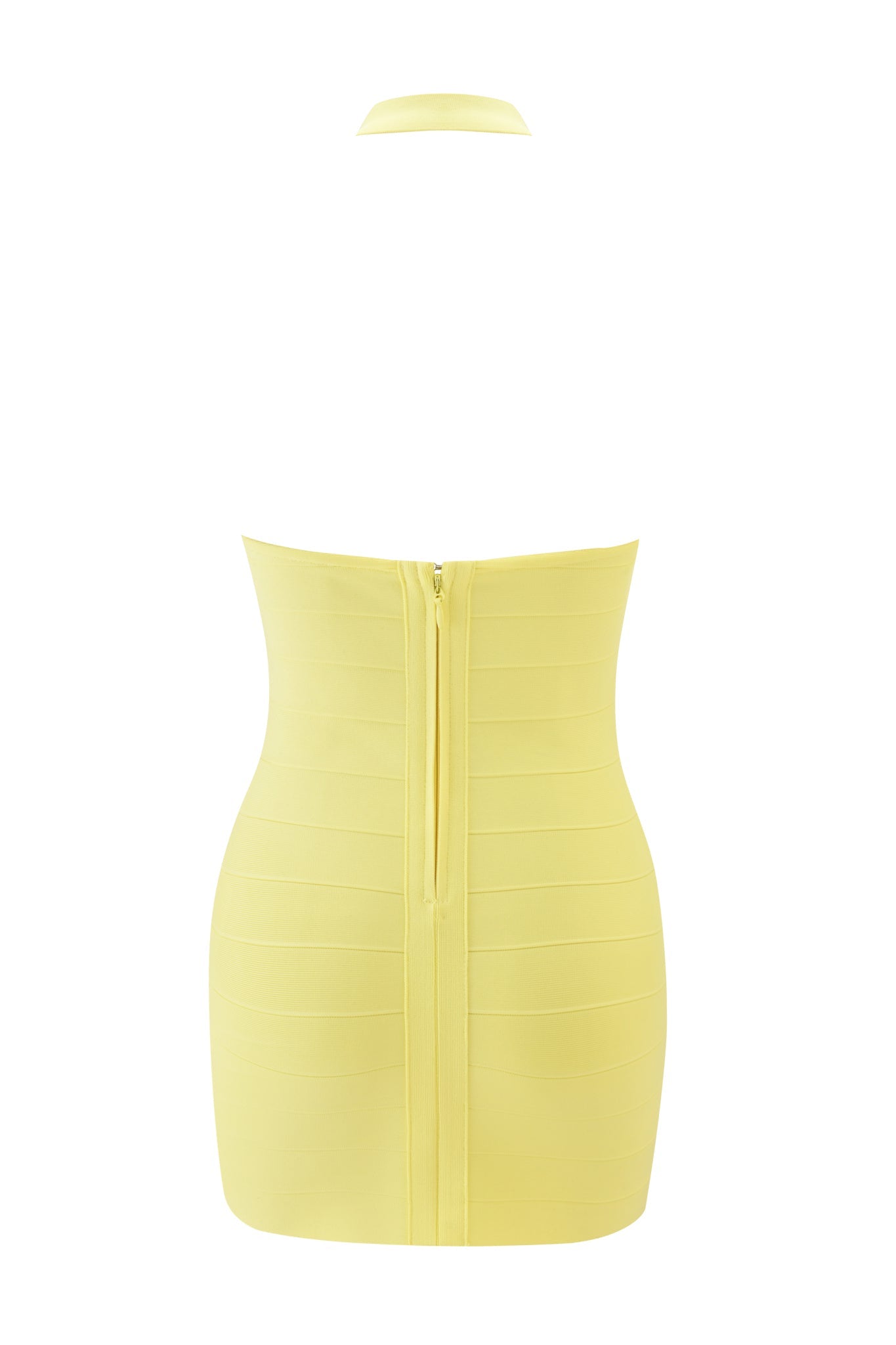 Aiden Bandage Mini Dress in Red BABY YELLOW 8