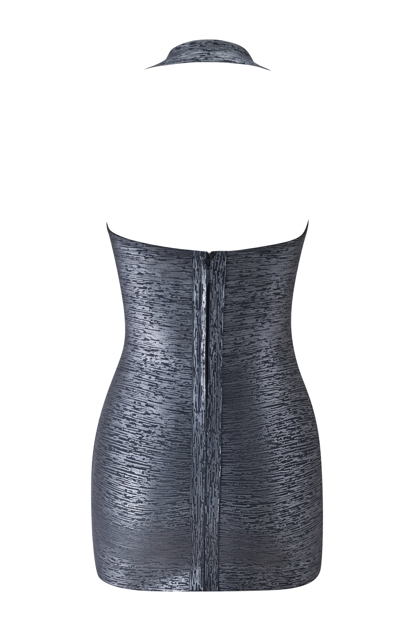Aiden Platinum Bandage Mini Dress CHARCOAL 10