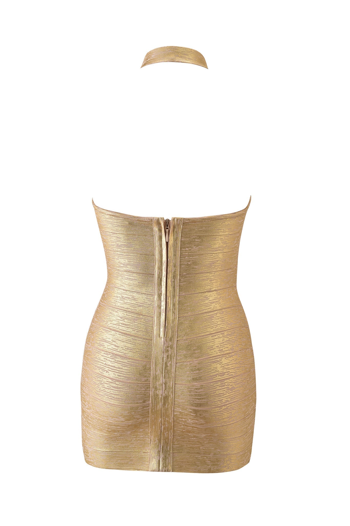 Aiden Platinum Bandage Mini Dress GOLD 8