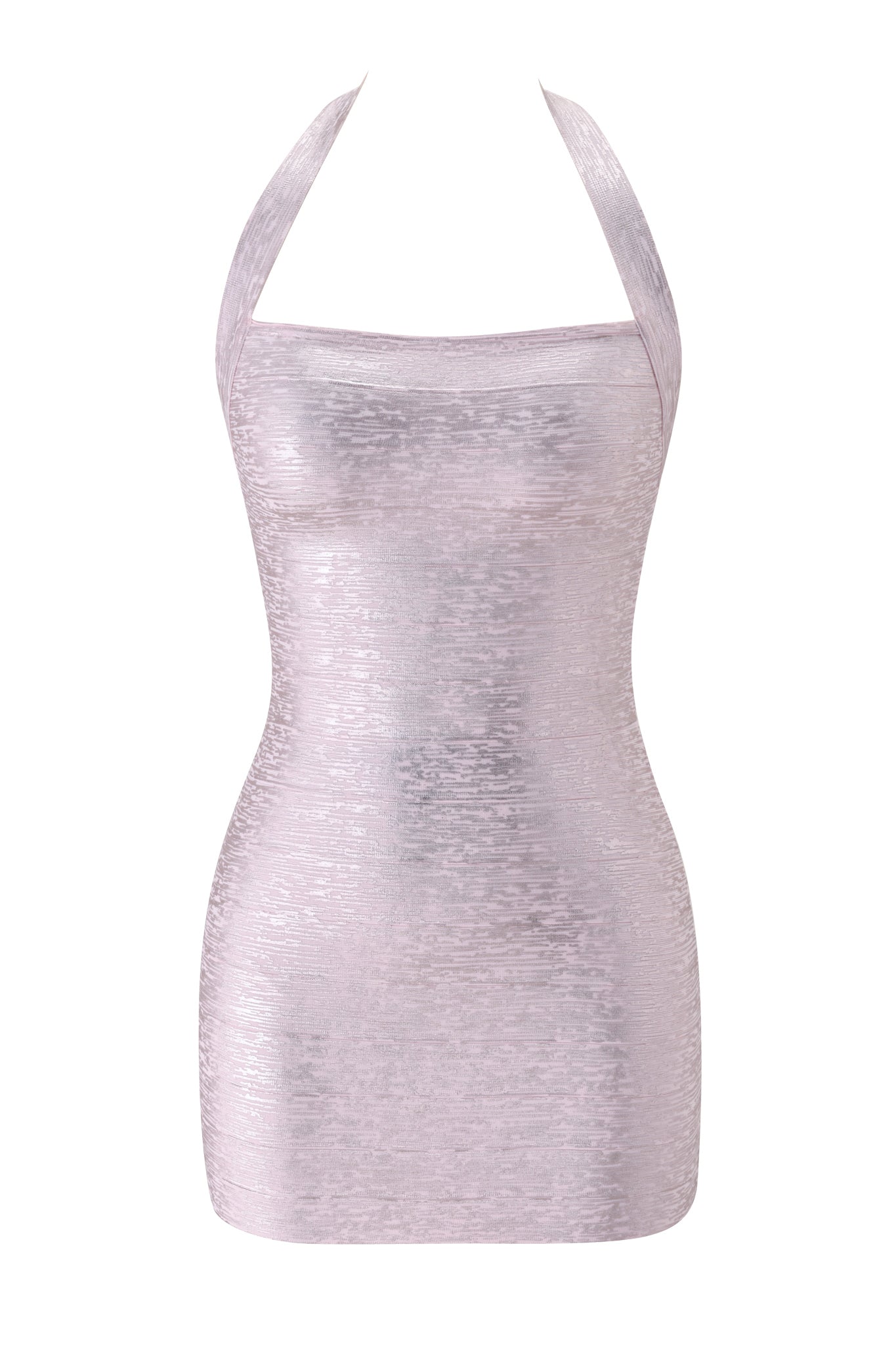 Aiden Platinum Bandage Mini Dress PINK PEARL 7