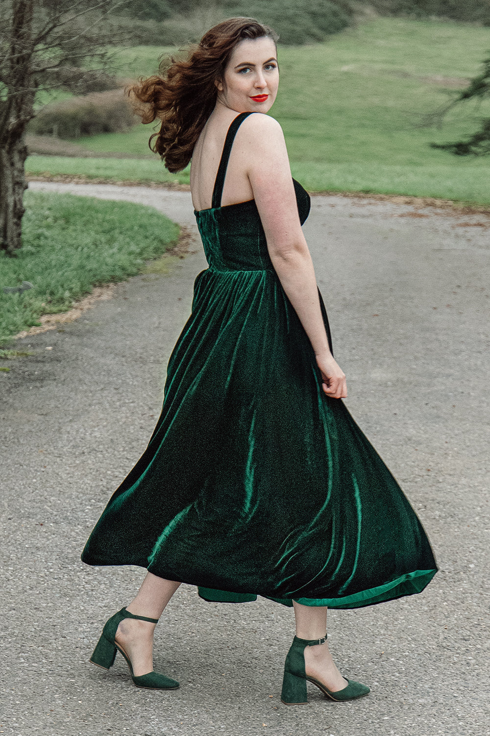 Margot Velvet Cocktail Dress Multi 3
