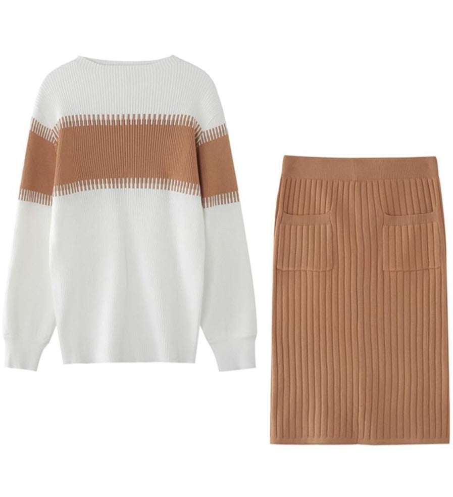 Larra Sweater & Skirt Set Gray 3