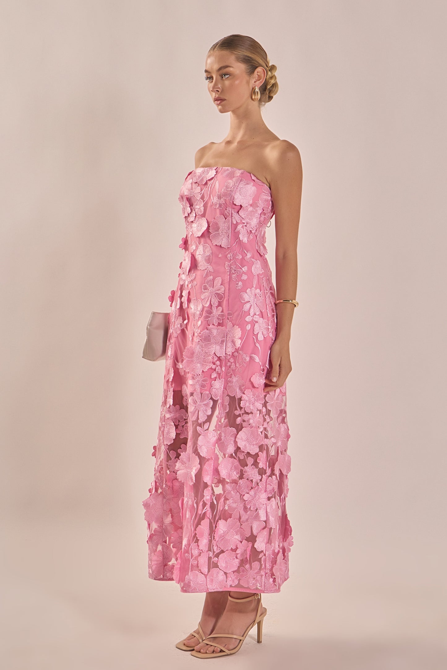 Isabelle Floral Embroidered Maxi Dress BUTTER 6