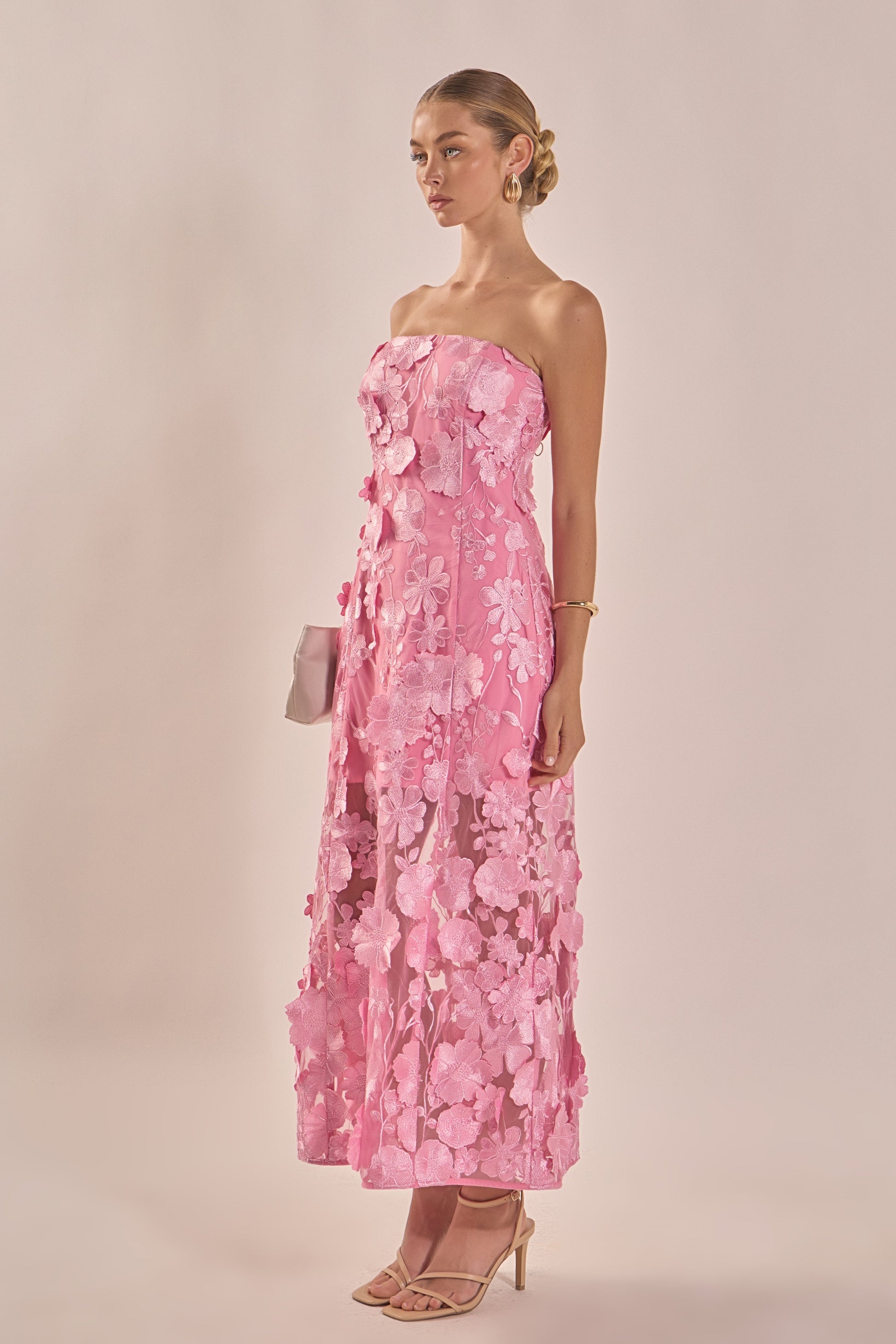Isabelle Floral Embroidered Maxi Dress BUTTER 6