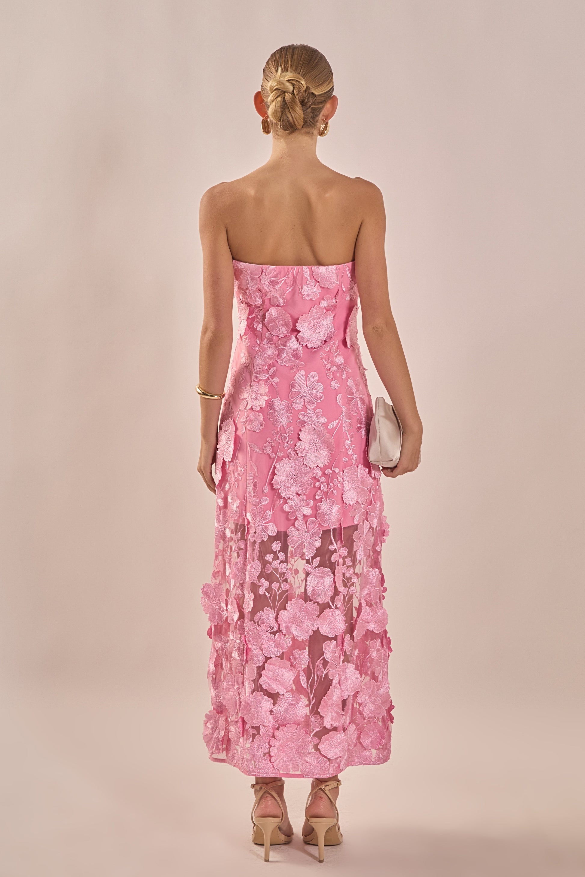 Isabelle Floral Embroidered Maxi Dress ICY BLUE 7