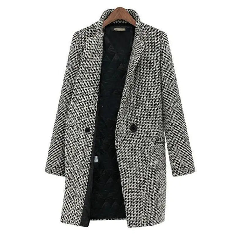 Zahra Wool Blend Winter Coat Multi 1