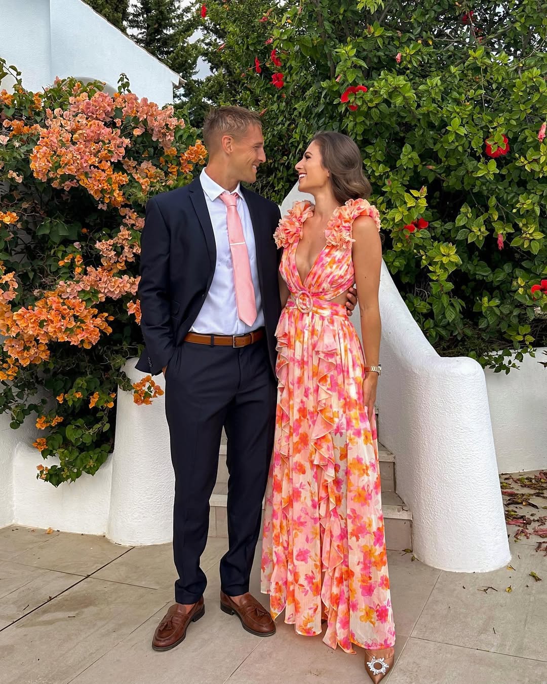 Maeve Floral Cutout Maxi Dress Pink 6
