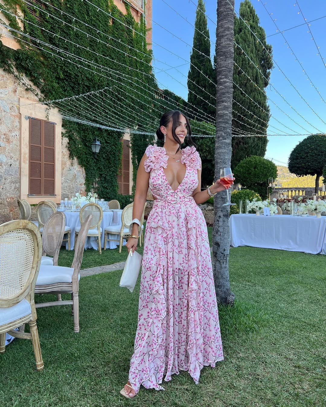 Maeve Floral Cutout Maxi Dress Orange 9