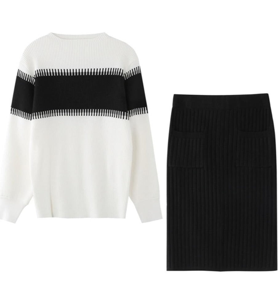 Larra Sweater & Skirt Set Coffee 5