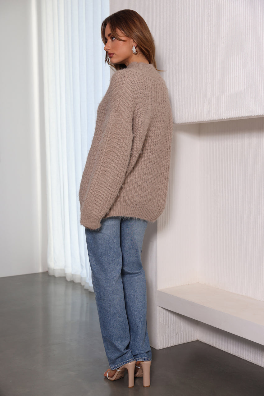 Matilda Knit Sweater in Mocha Multi 6