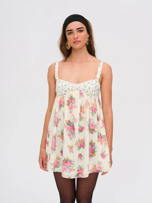 Amandine Silk Mini Dress 1