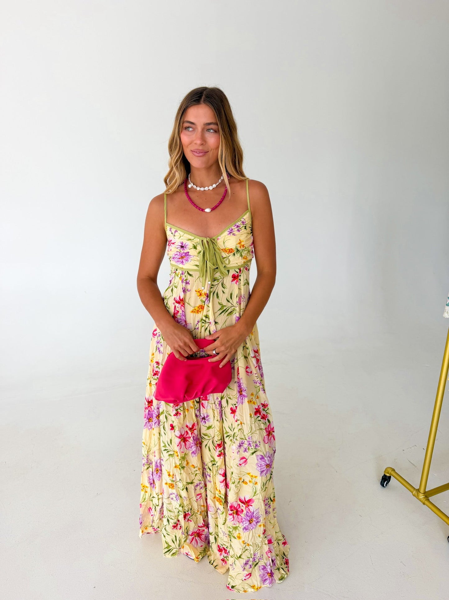 Maggie Floral Maxi Dress Butter Multi 2