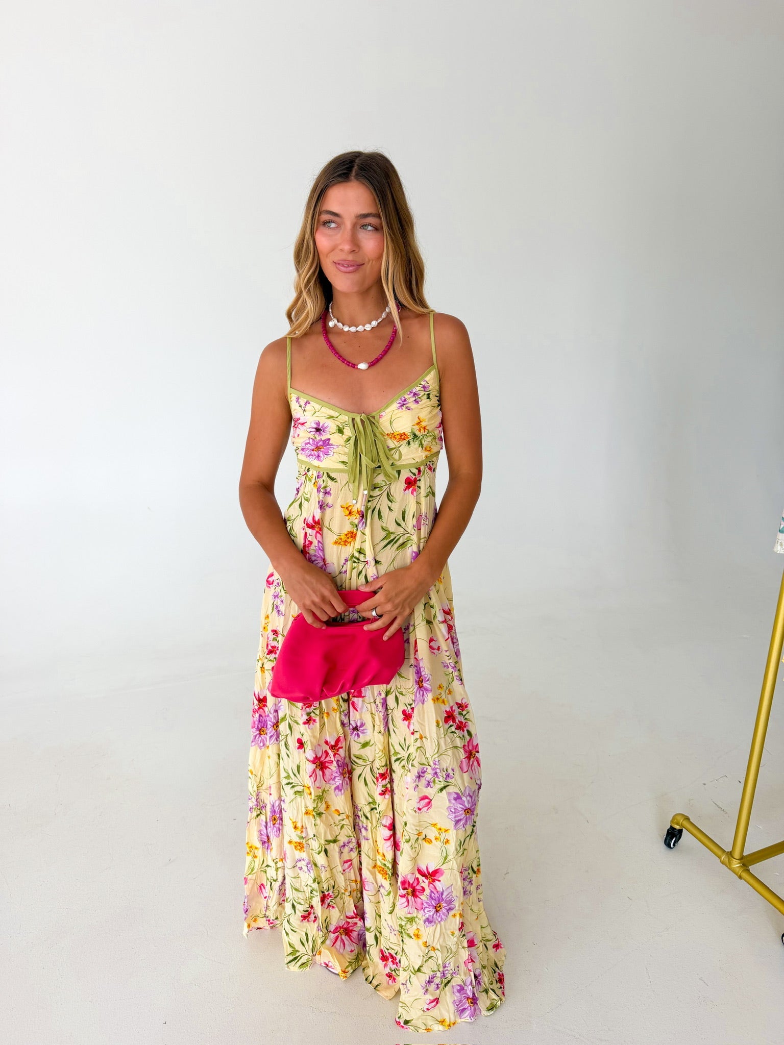 Maggie Floral Maxi Dress Butter Multi 2