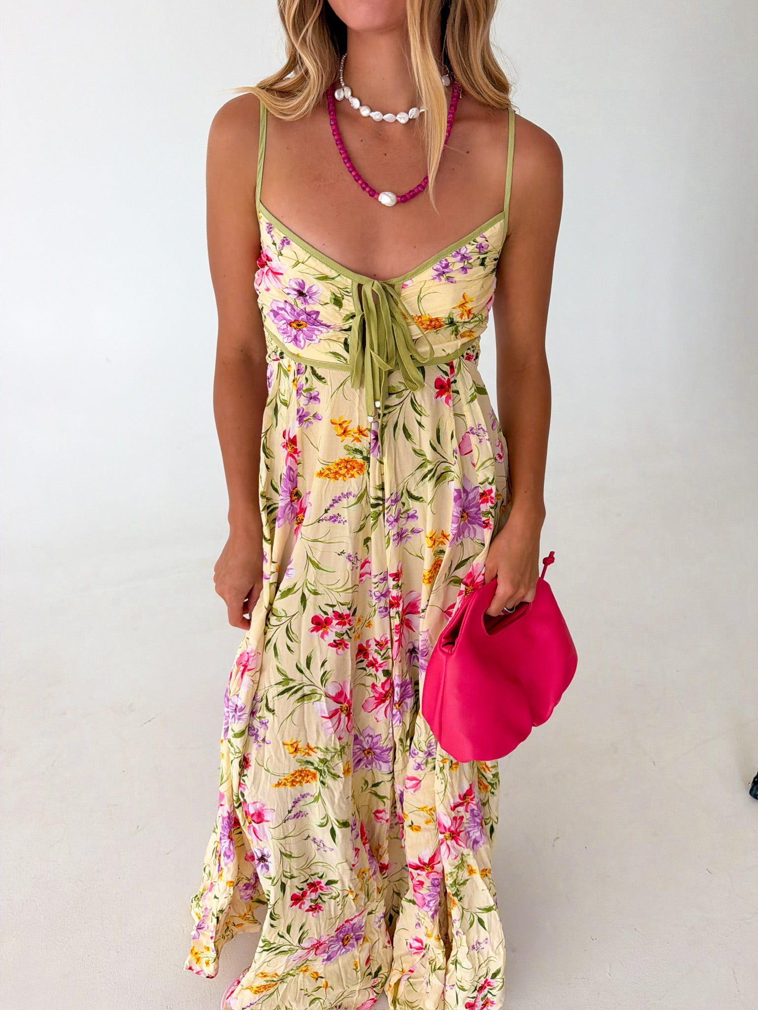Maggie Floral Maxi Dress Butter Multi 1