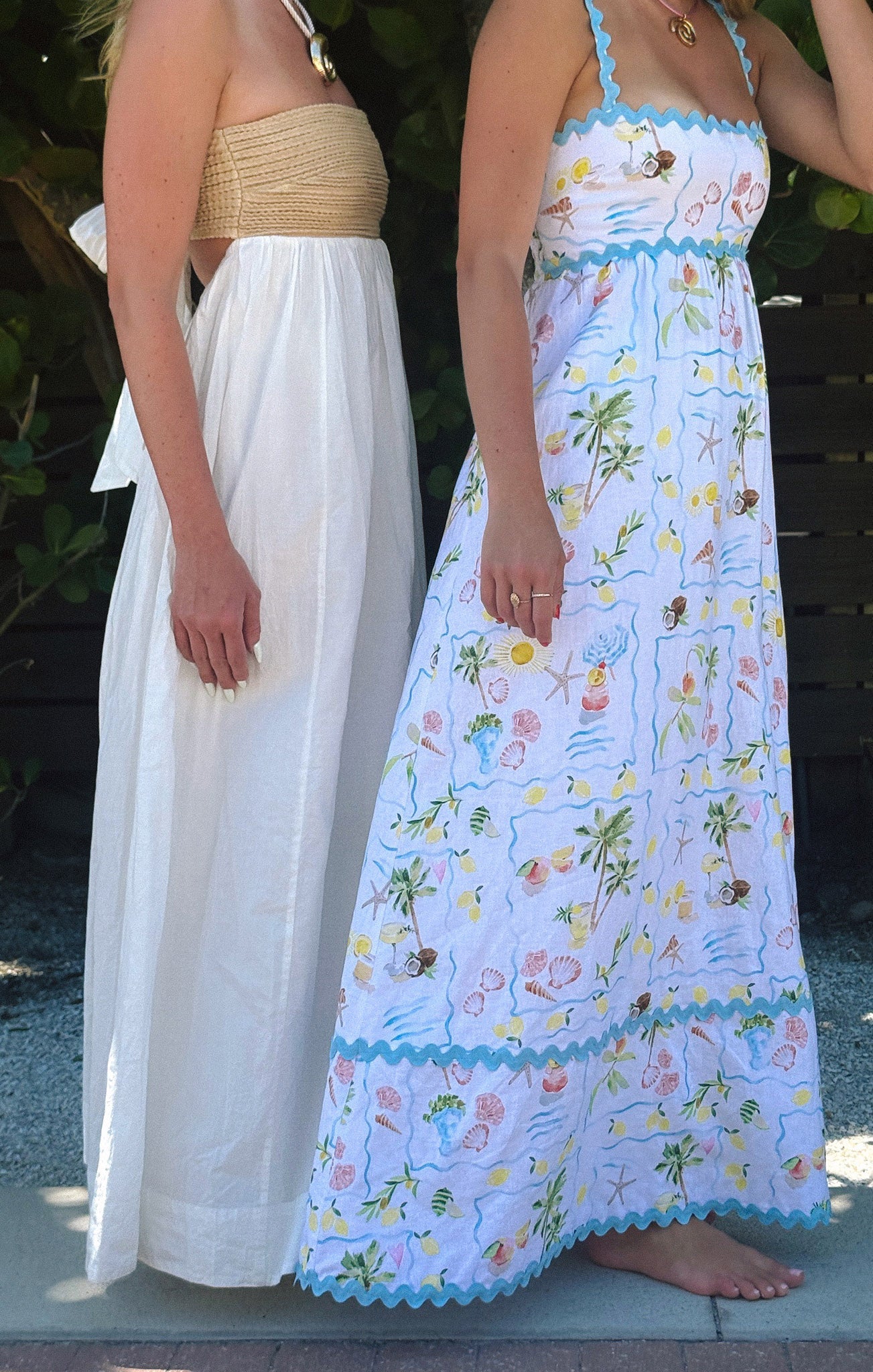 Margot Scallop Maxi Dress in Seaside Blue 7