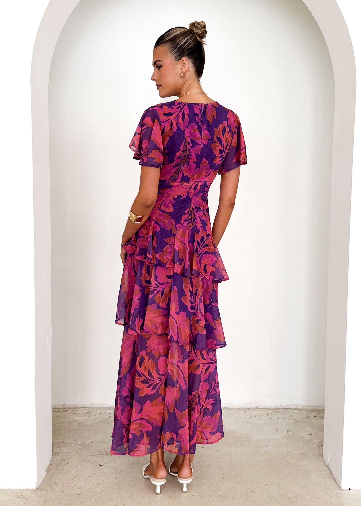 Venezia Floral Maxi Dress Violet Floral 7