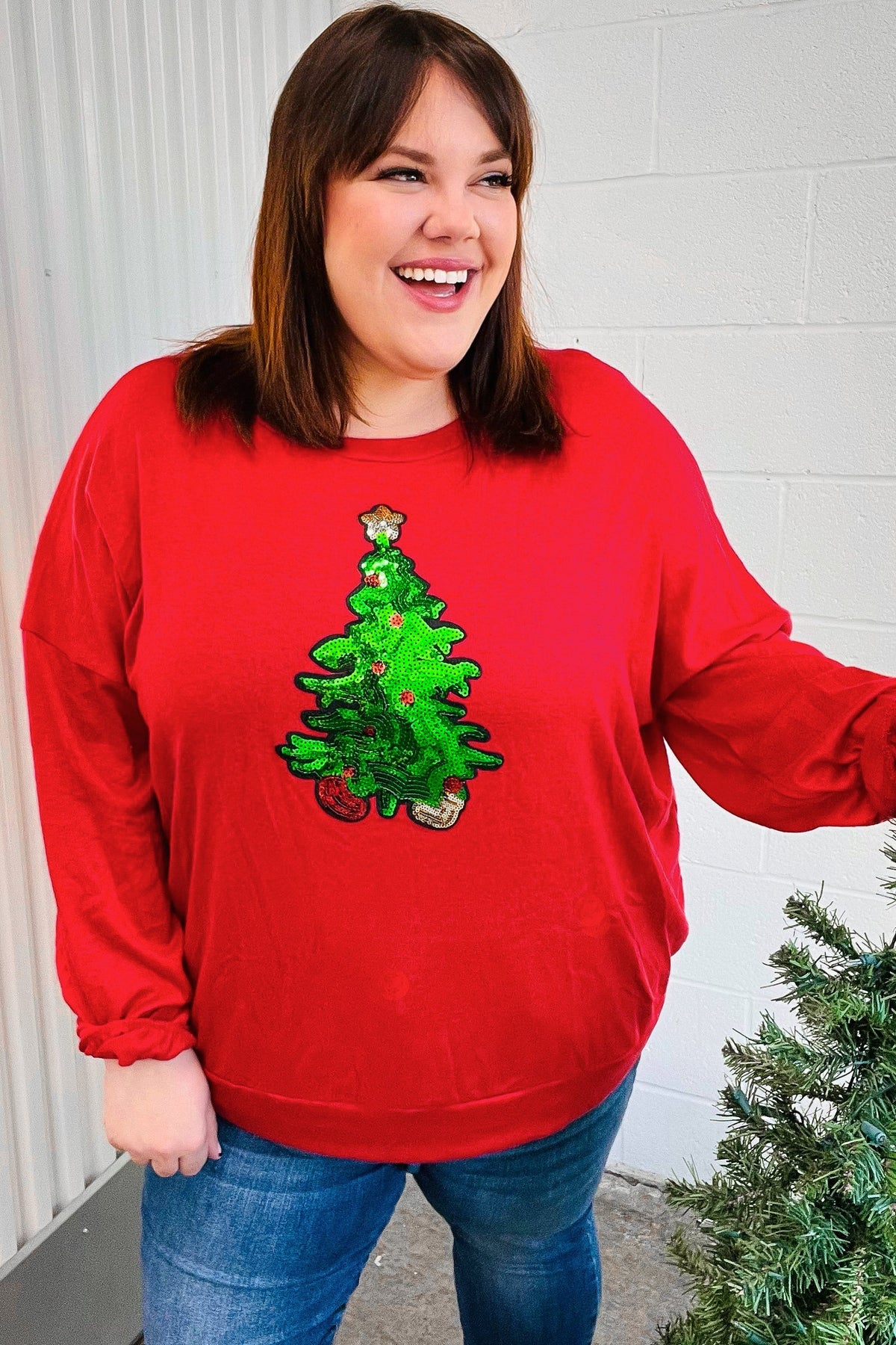 Noelle Sequin Holiday Top Multi 2