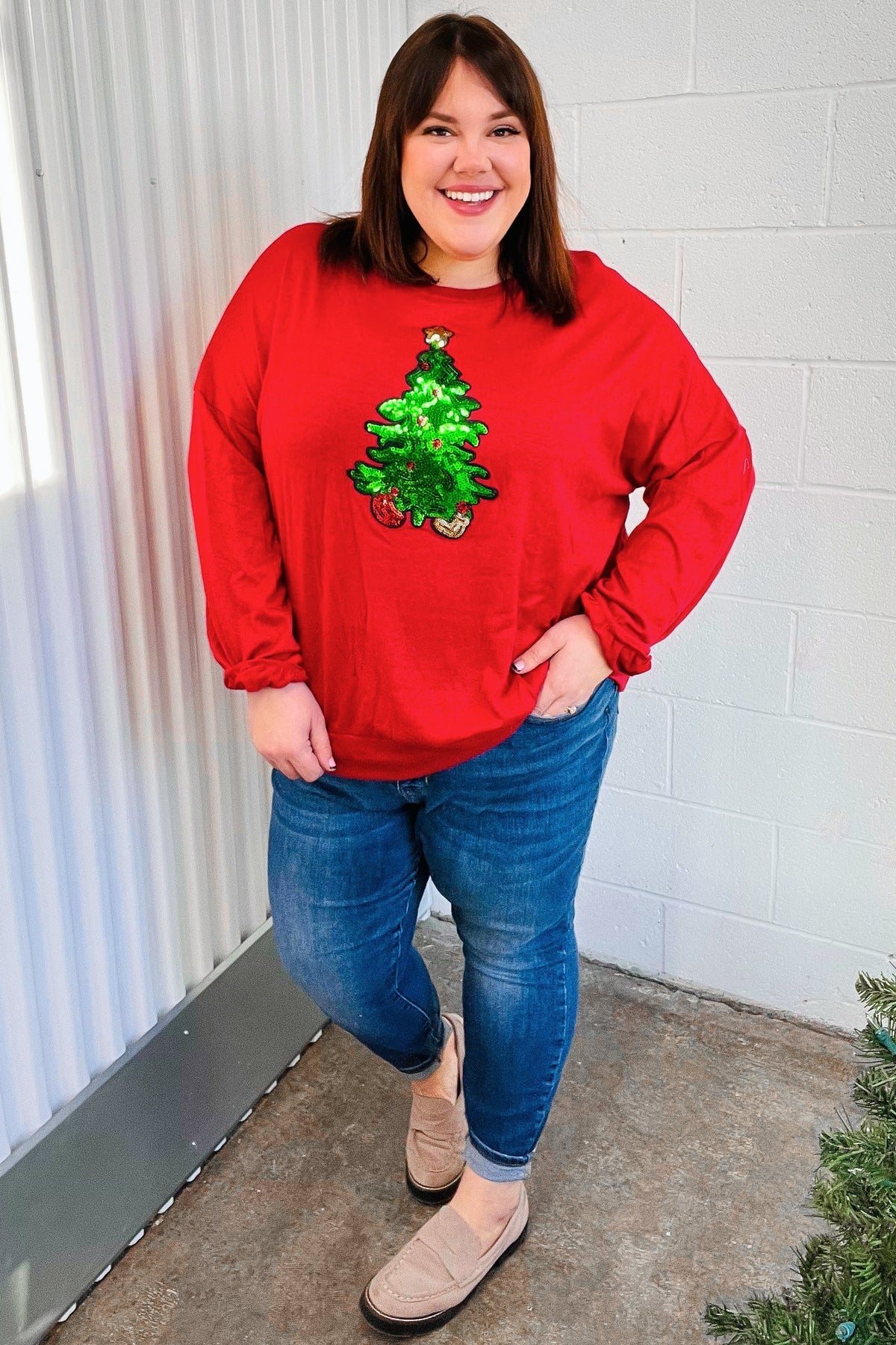 Noelle Sequin Holiday Top Multi 8