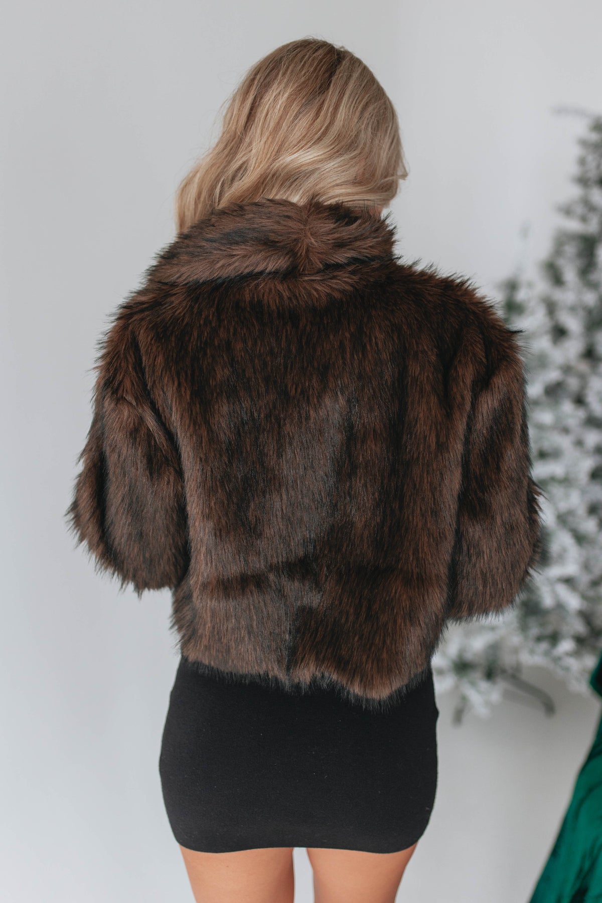 Valinda Faux Fur Jacket Ivory 5