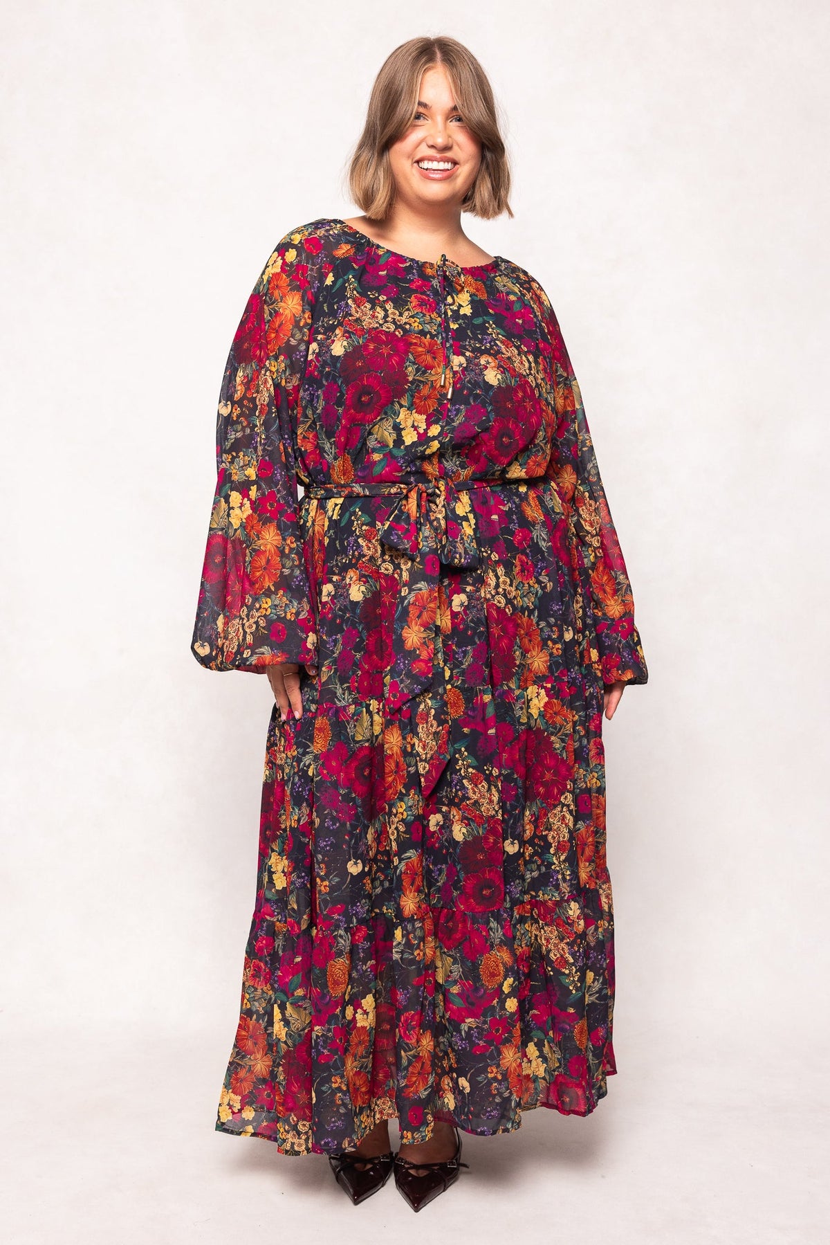 Imogen Floral Dress Night Garden 8