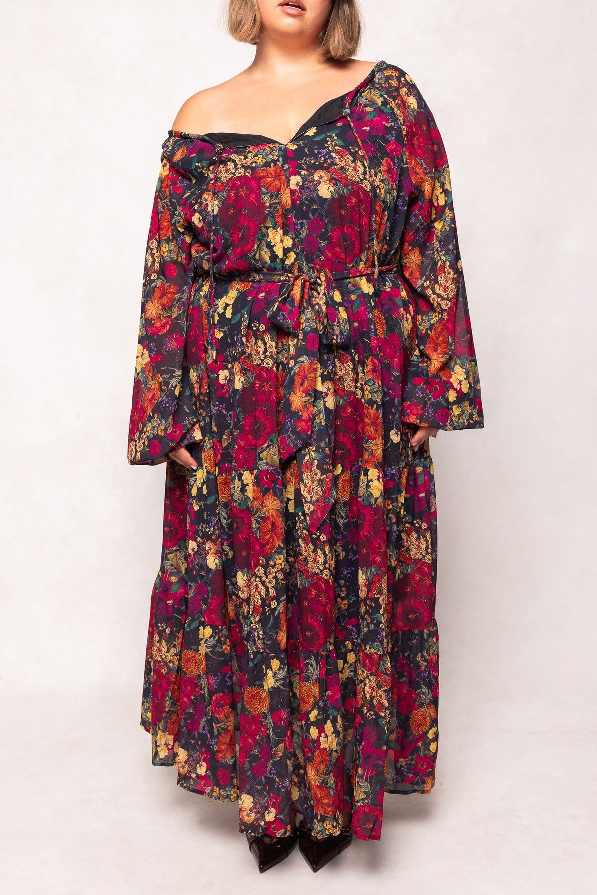 Imogen Floral Dress Night Garden 4