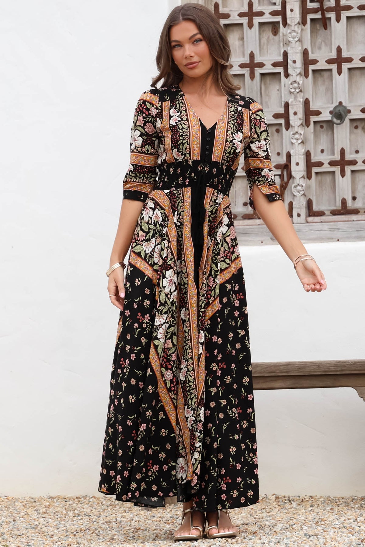 Indiana Lace Maxi Dress Multi 44