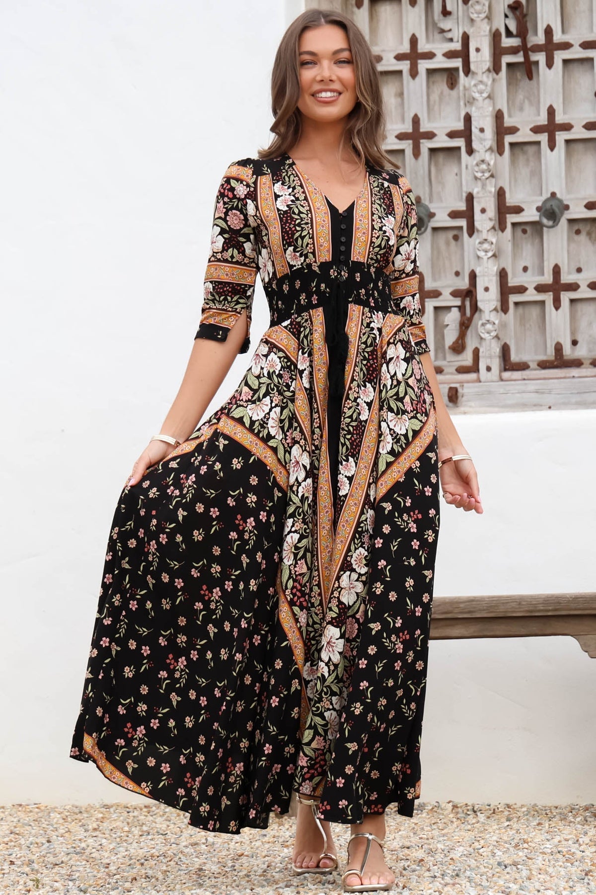 Indiana Lace Maxi Dress Multi 49