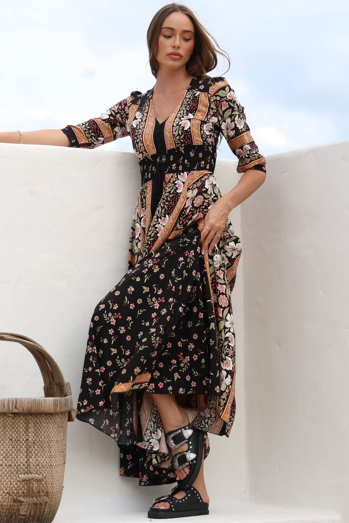 Indiana Lace Maxi Dress Multi 45