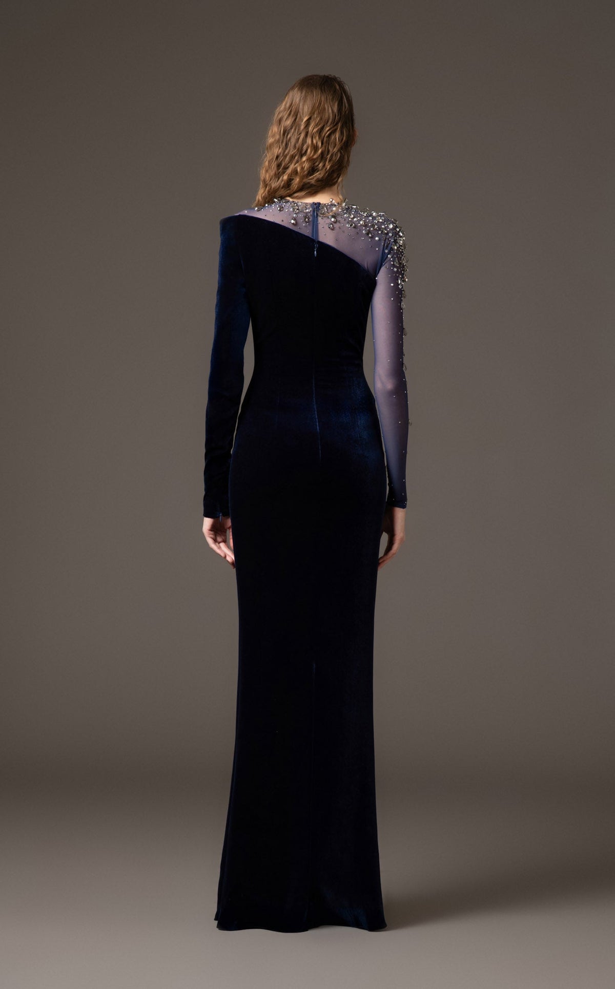 Celeste Satin A-Line Dress Burgundy 4