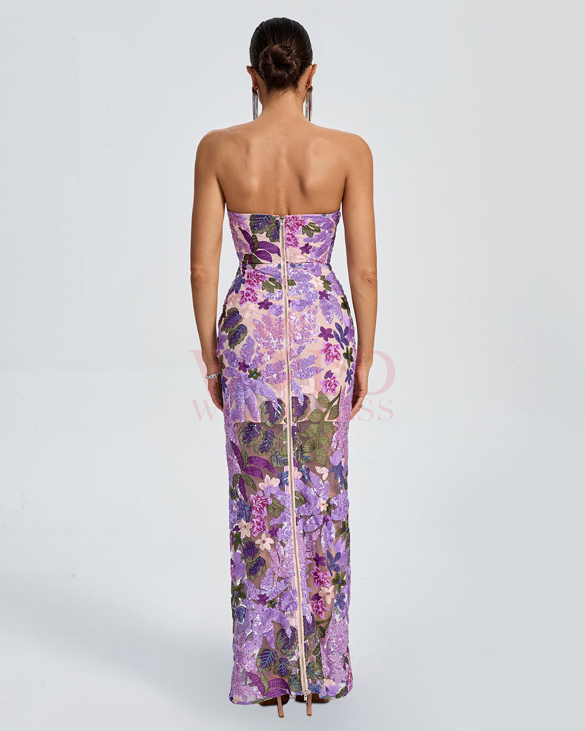 Dahlia Sequin Embellished Mini Dress Floral 3