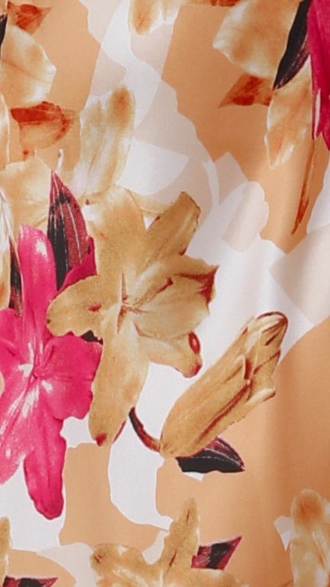 Oralia Floral Maxi Dress Pink Floral 5