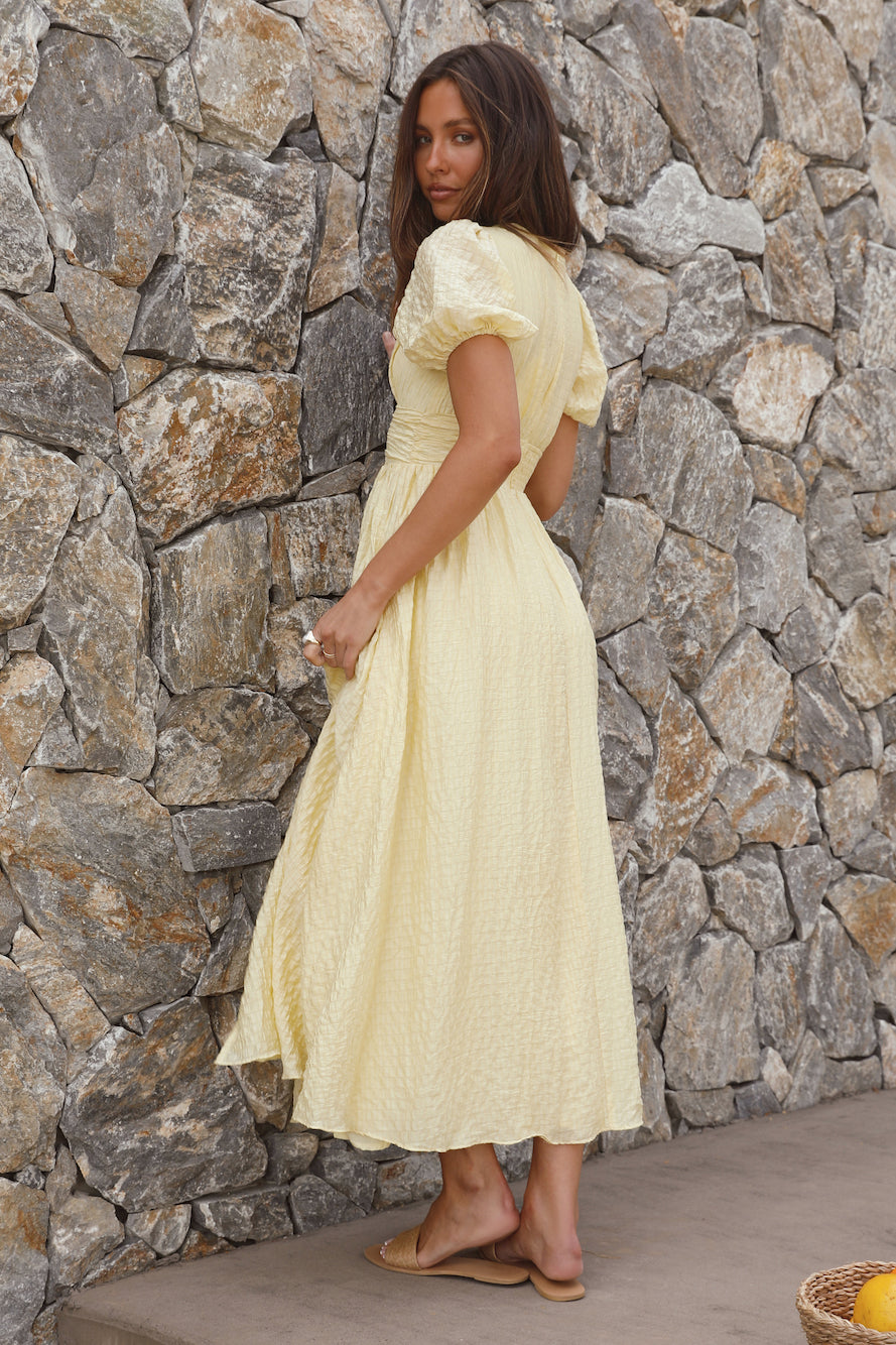 Margot Linen Maxi Dress in Buttercream 6