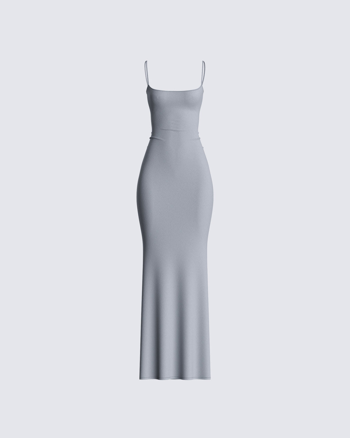 Margot Satin Bodycon Maxi Dress Grey 1