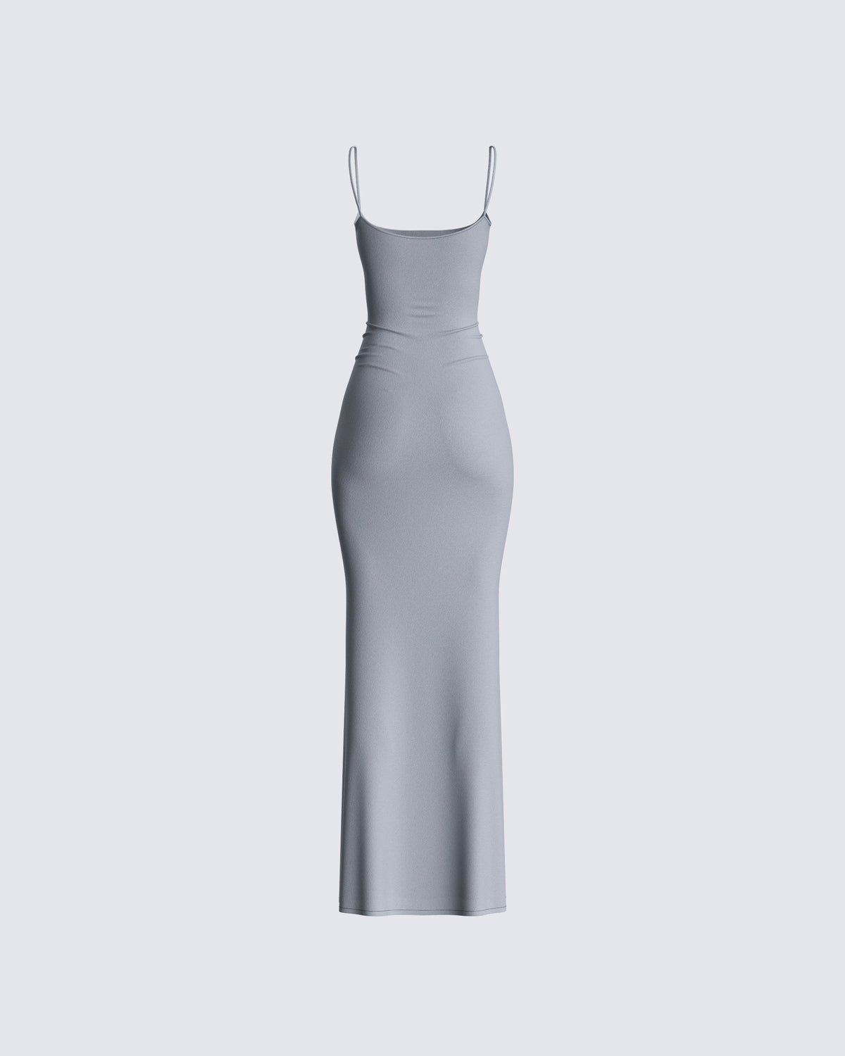 Margot Satin Bodycon Maxi Dress Grey 3