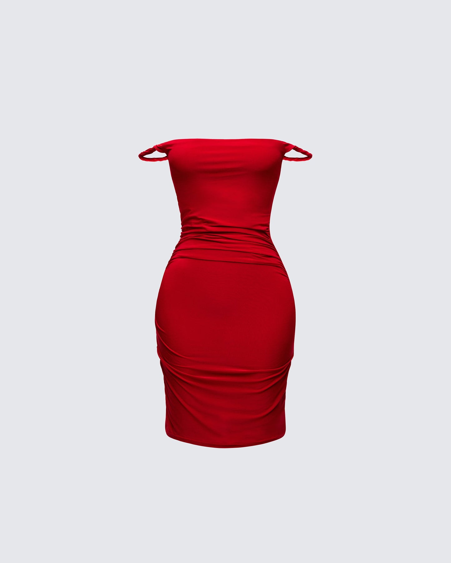 Valentina Off-Shoulder Ruched Mini Dress 1