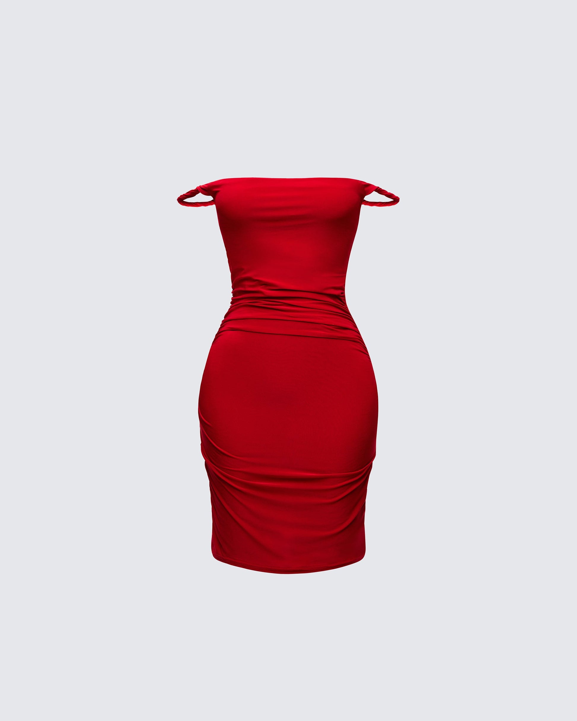 Valentina Off-Shoulder Ruched Mini Dress 1
