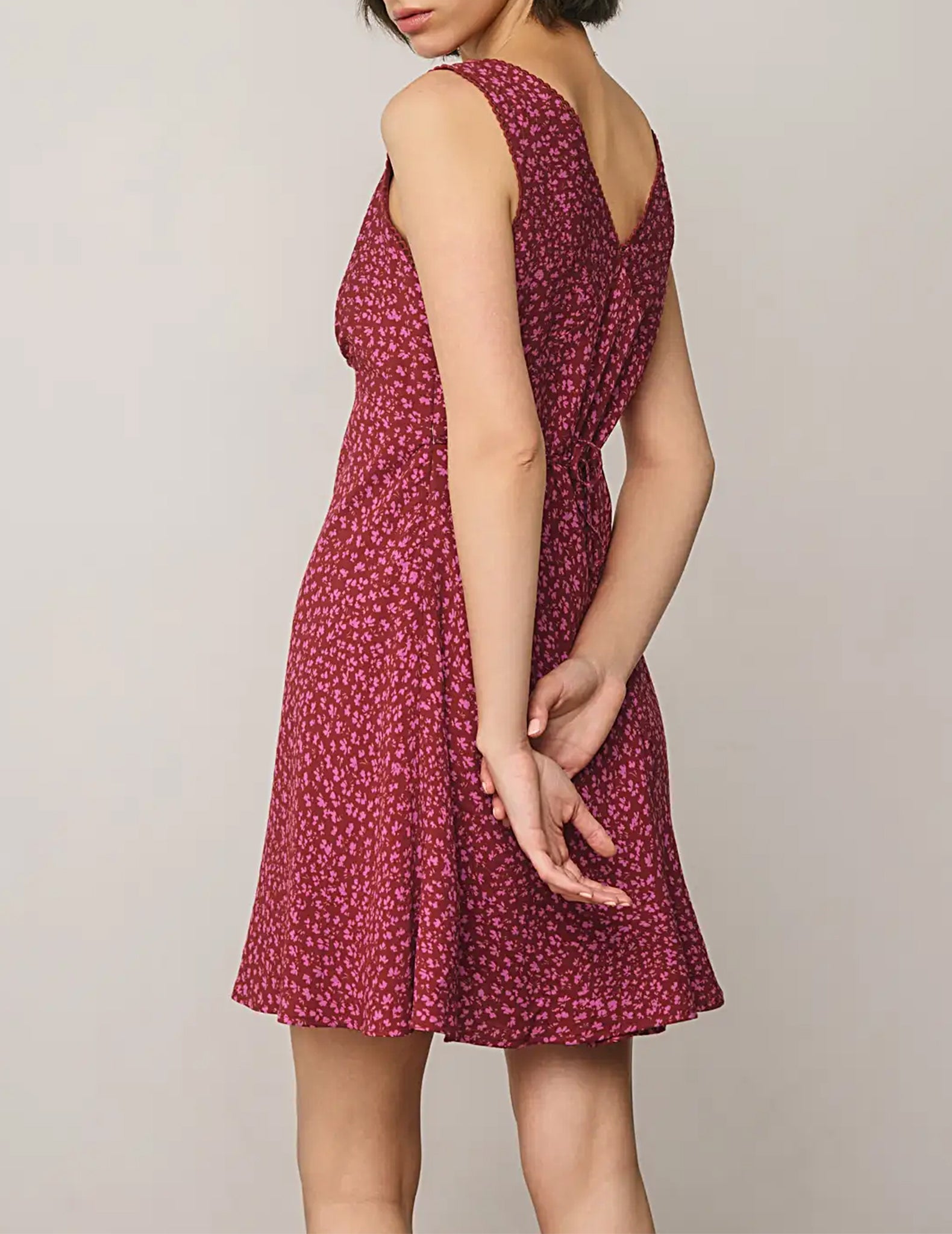 Lottie Plunging Wildflower Mini Dress 3