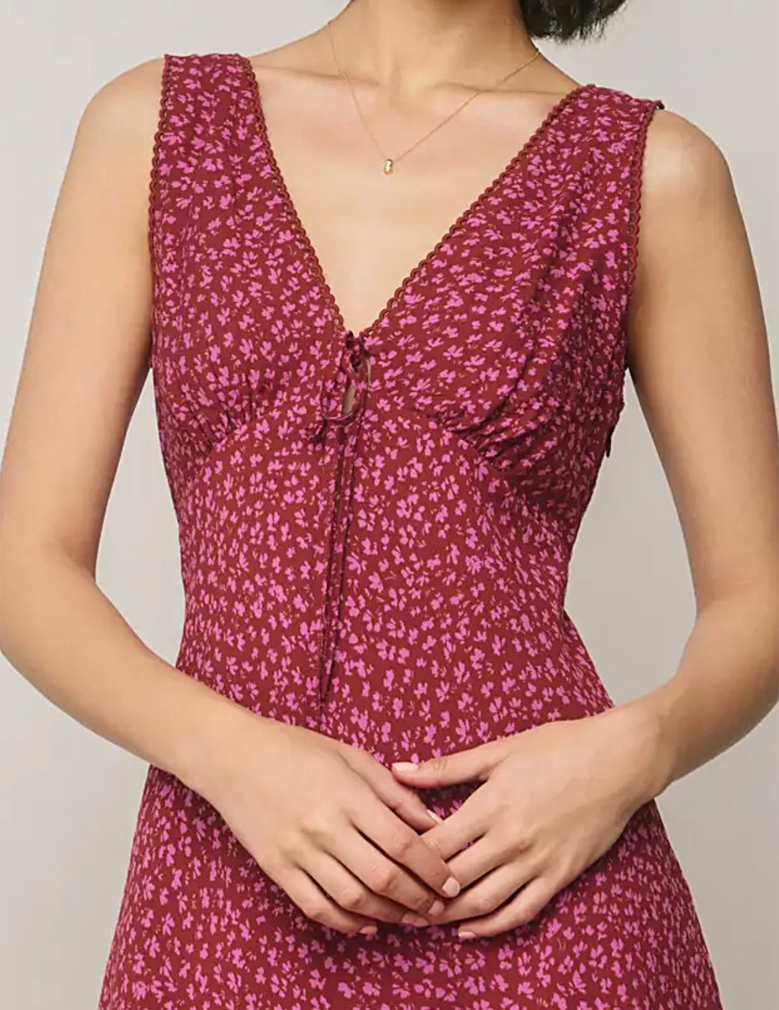 Lottie Plunging Wildflower Mini Dress 6
