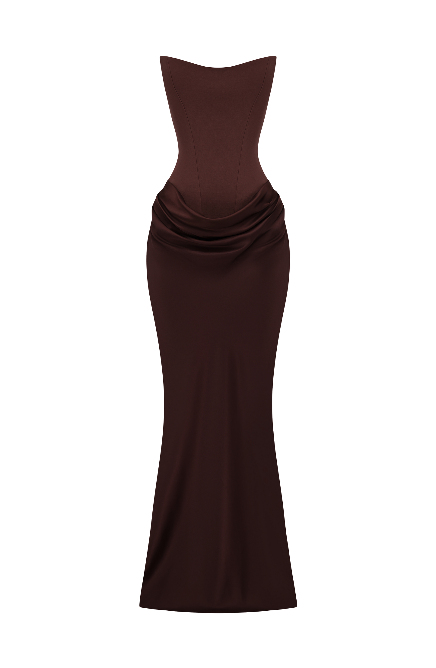 Maggie Navy Maxi Dress Plum Brown 10