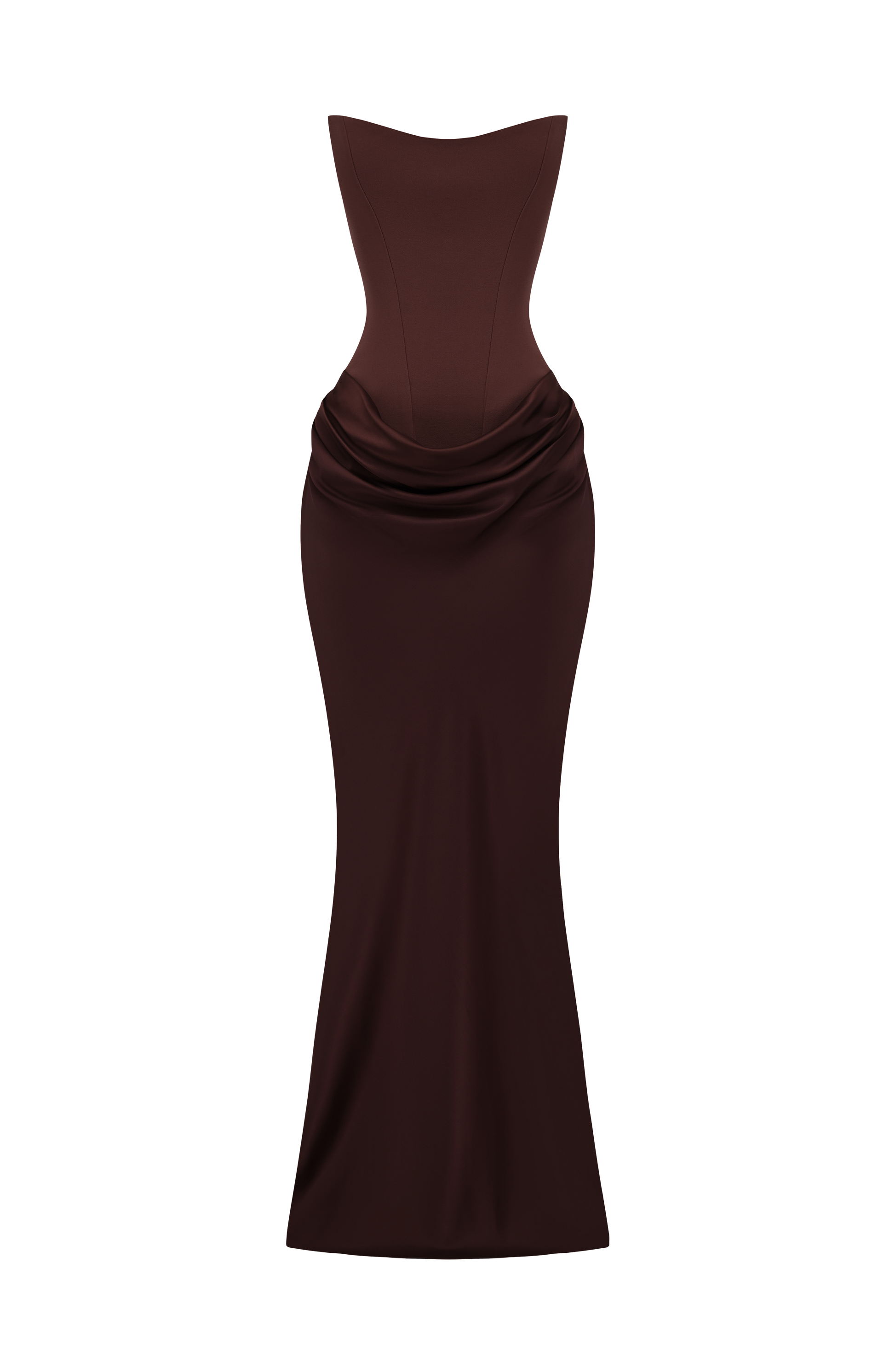Maggie Navy Maxi Dress Plum Brown 10