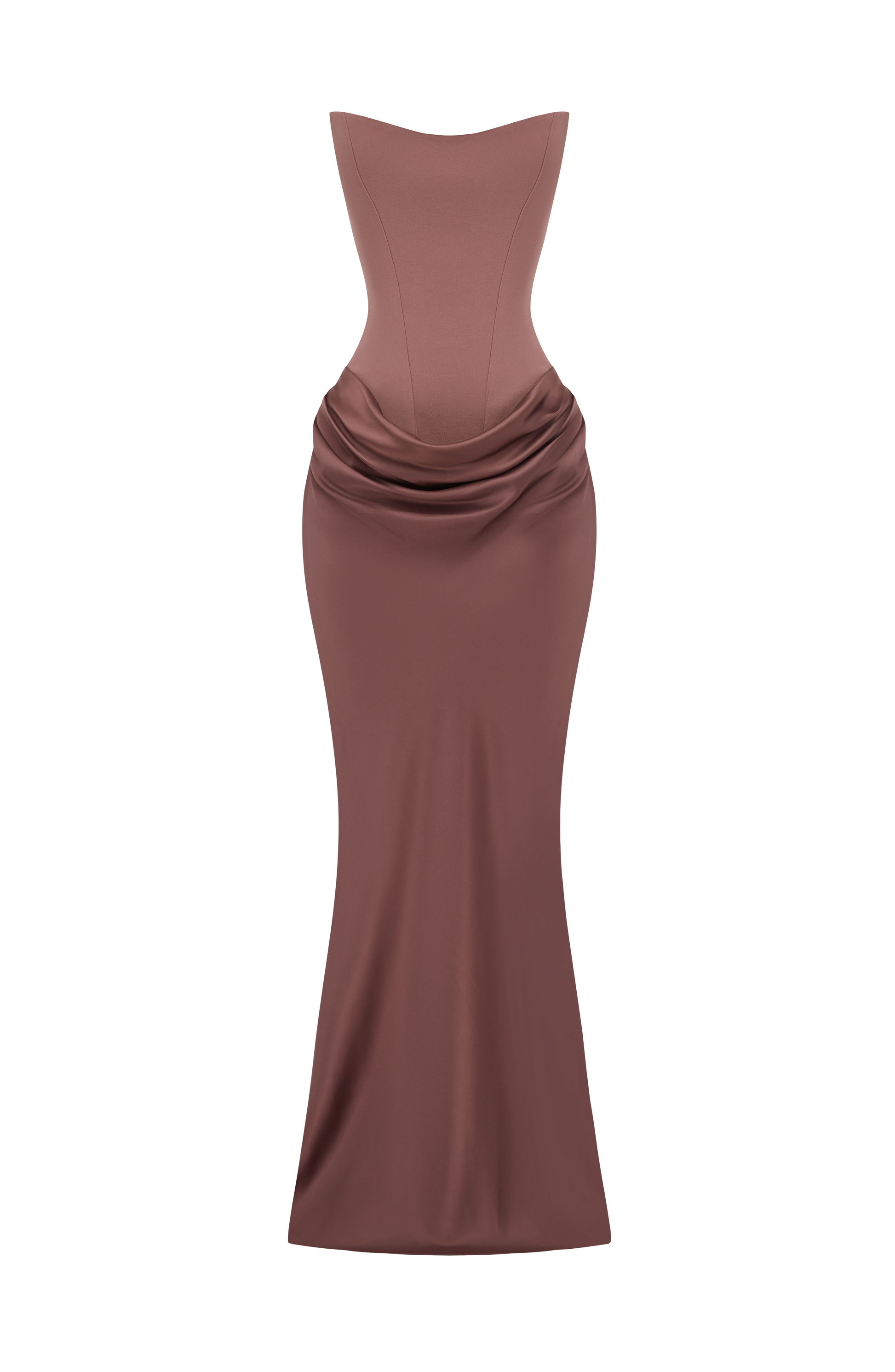 Maggie Navy Maxi Dress Dusty Rose 8