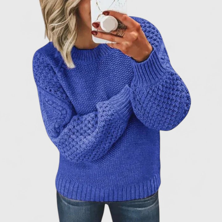 Celeste Knit Sweater Dress Violet 1