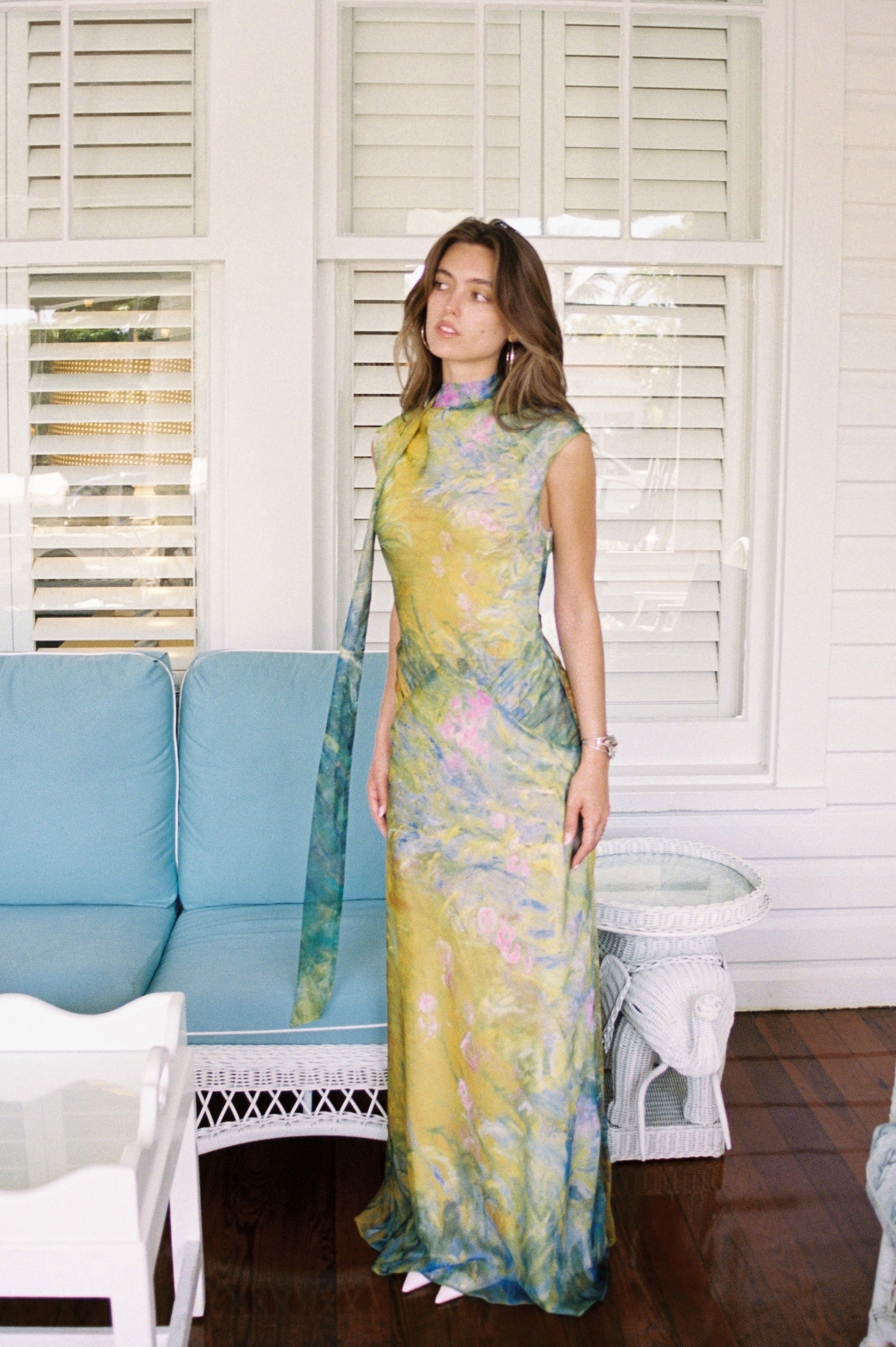Iris Silk Maxi Dress 4