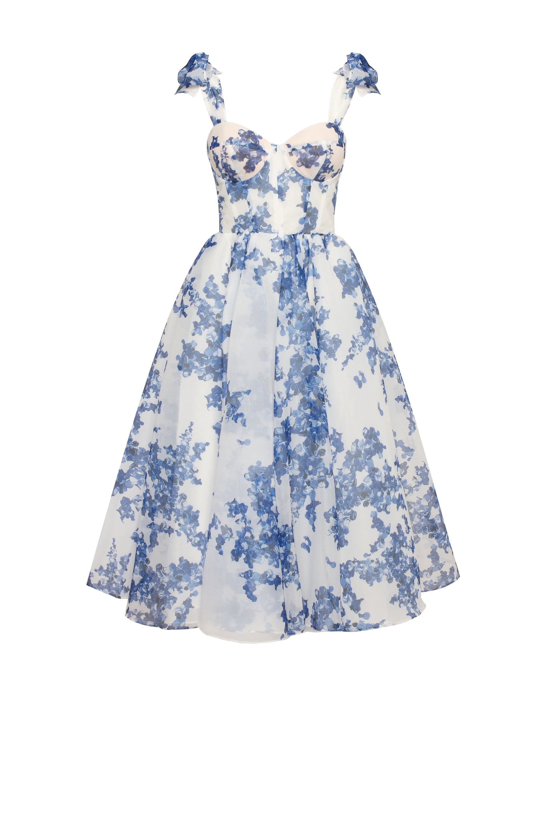 Rosalie Floral Midi Dress patterned organza midi dress, Garden of Eden 2