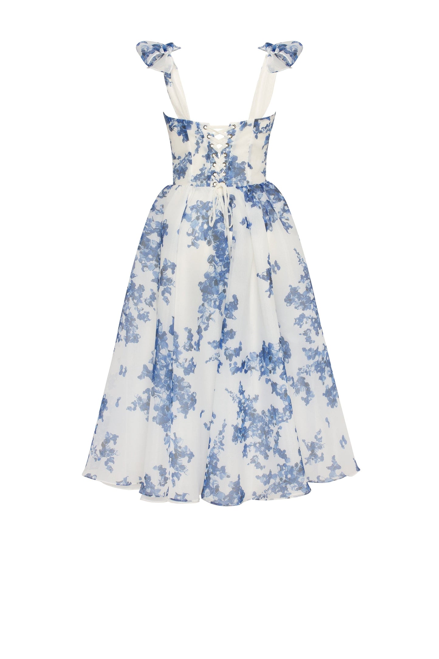 Rosalie Floral Midi Dress patterned organza midi dress, Garden of Eden 4