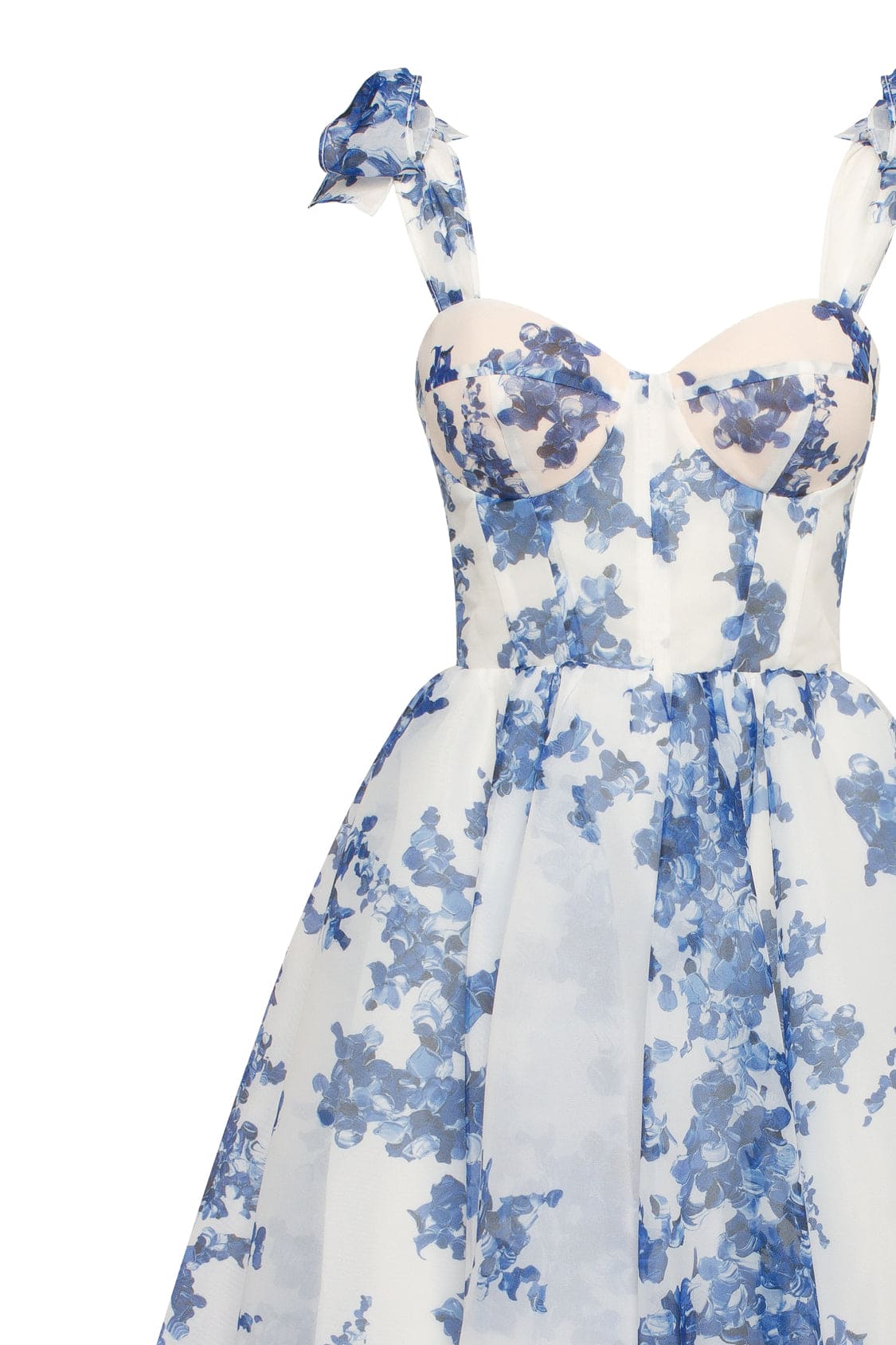 Rosalie Floral Midi Dress patterned organza midi dress, Garden of Eden 6