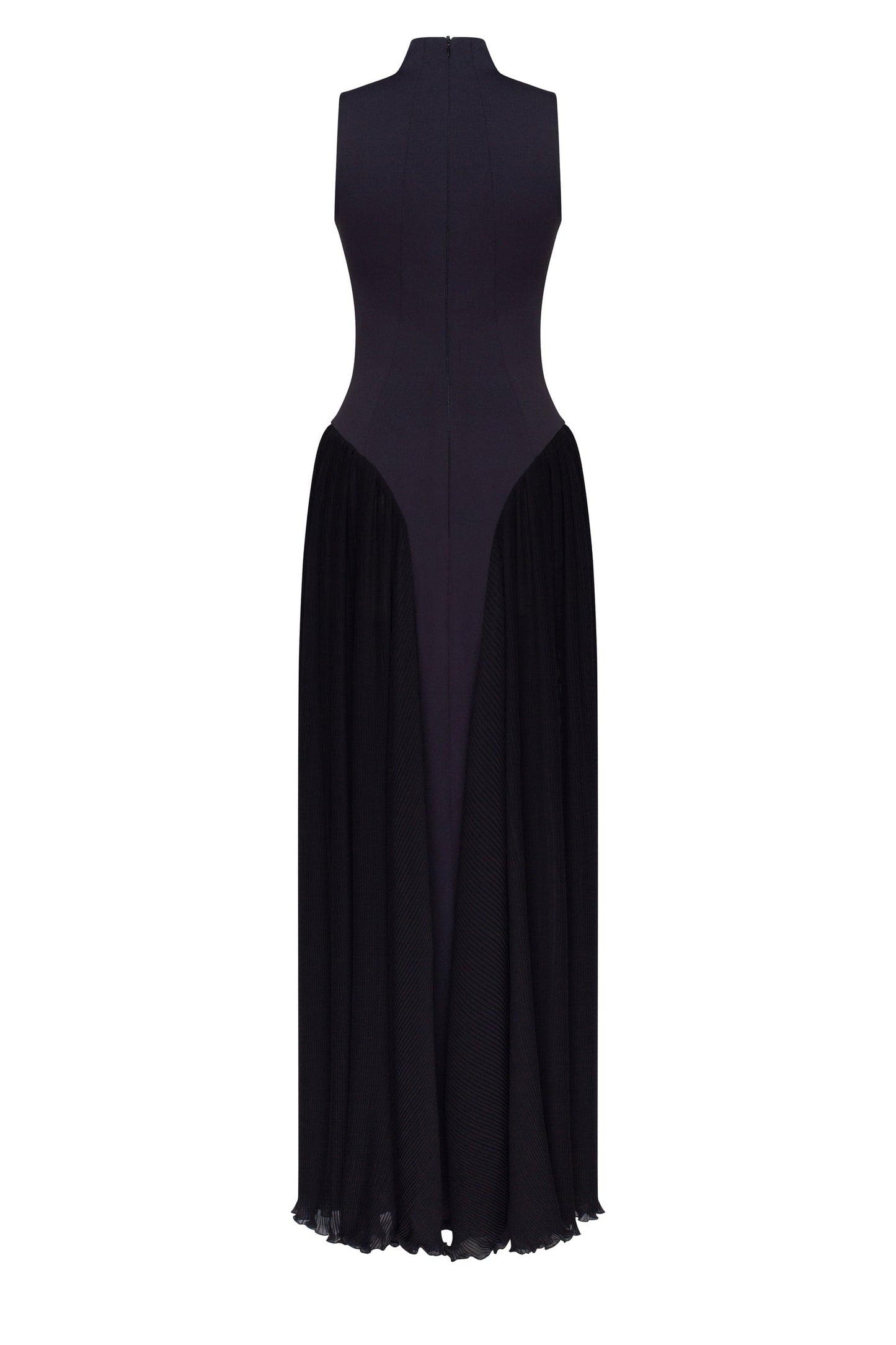 Margot Mock Neck Maxi Dress Black 4