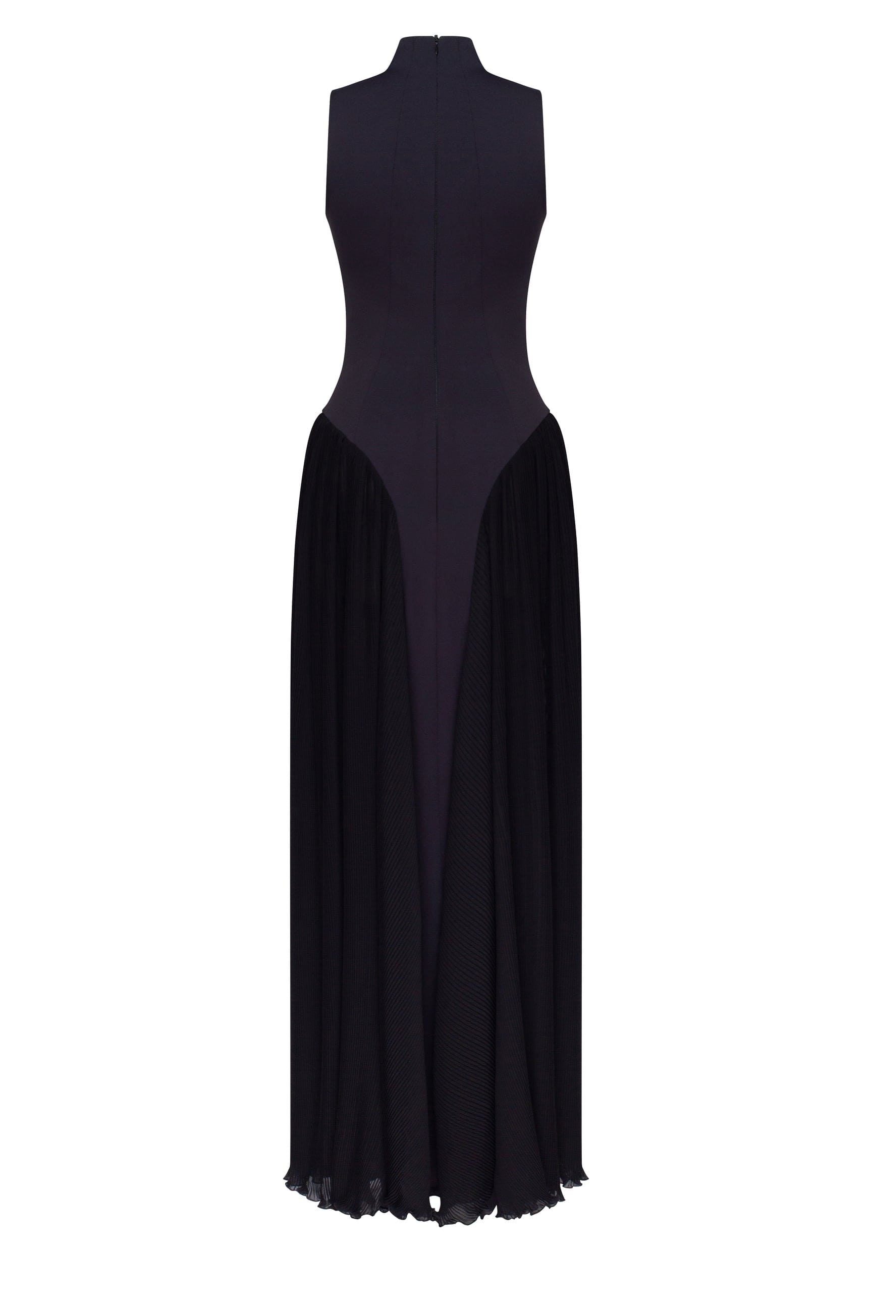 Margot Mock Neck Maxi Dress Black 4